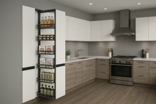 Potravinové koše – praktické riešenie, ktoré šetrí miesto v kuchyni Potravinové koše – praktické riešenie, ktoré šetrí miesto v kuchyni