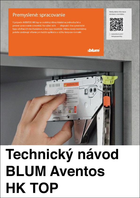 Technick nvod BLUM Aventos HK Top