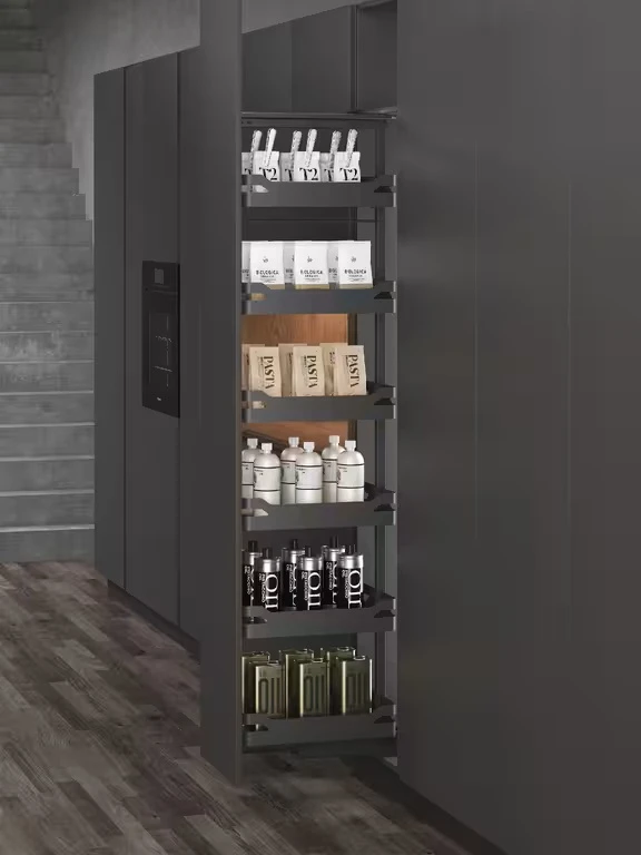 výsuvný potravinový kôš antracit 300 mm