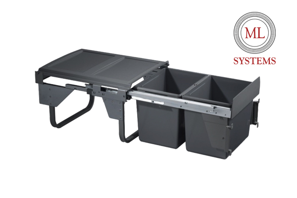 Výsuvný odpadkový kôš 450 / 2x15