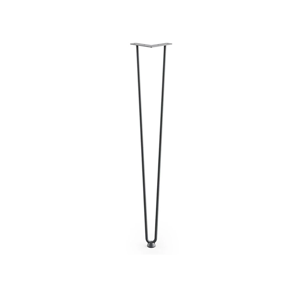 Stolová noha DOUBLE TWIG 718 mm čierna