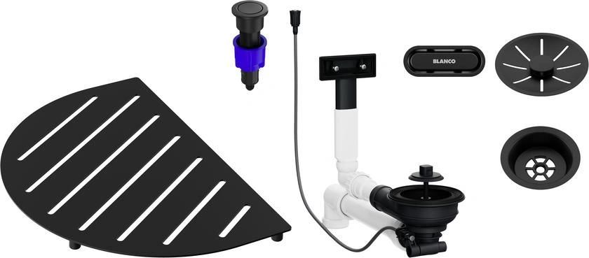 Blanco OOVALON sada komponentov / čierna matná