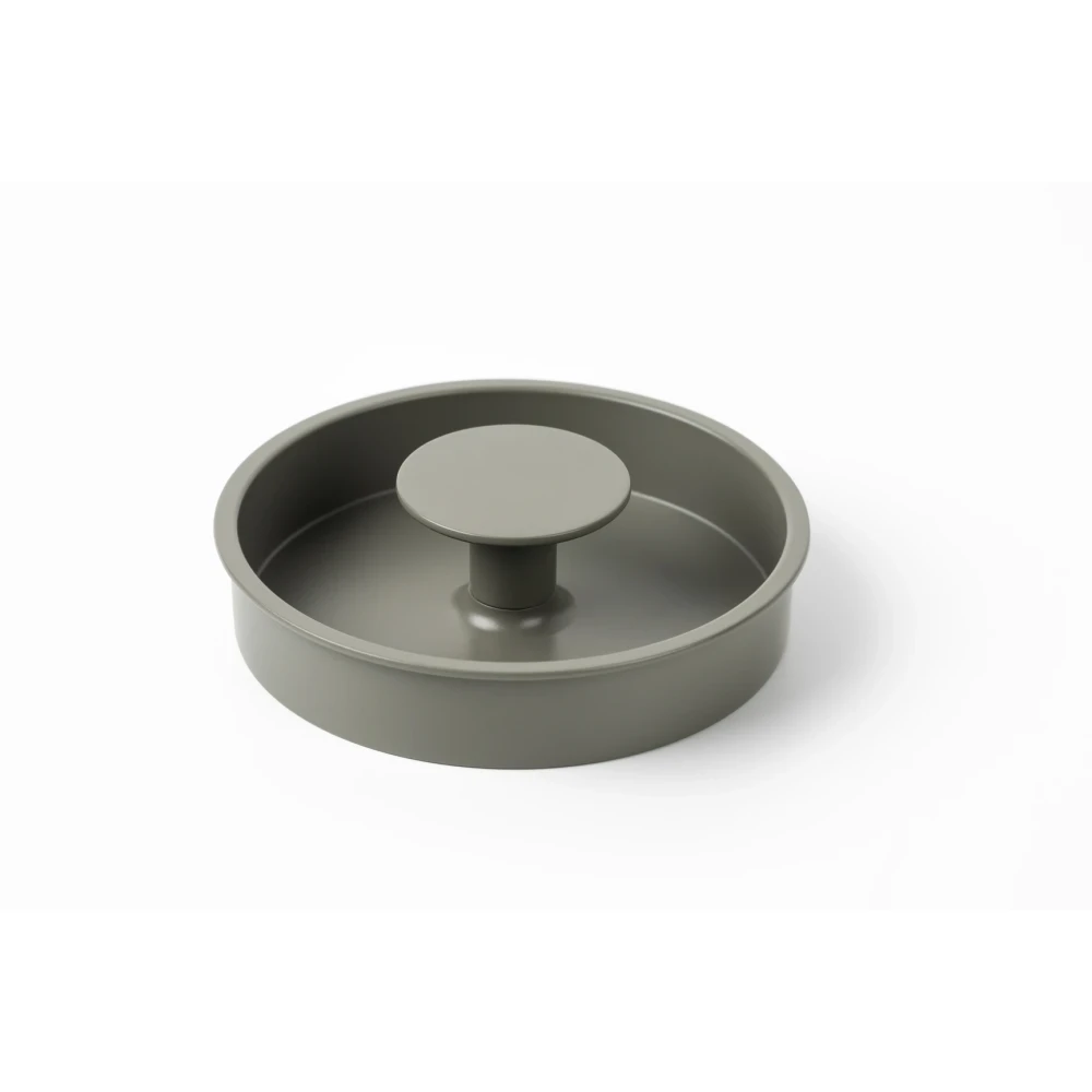 Viefe Úchytka zapustená DIPO / machová sivá / 74 mm