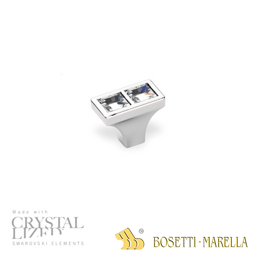 Úchytka Bosetti Marella knobka SELENA SWAROVSKI / lesklý nikel / 15 x 27 mm