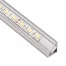 MINI profil na LED pásik - rohový - hliník