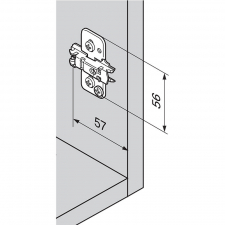 Blum 3D montážna platnička
