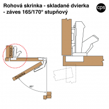 Zves na skladan dvierka - schma