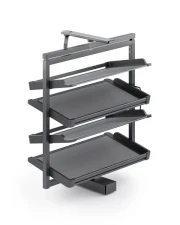 Oton k na topnky 4-policov 790-990mm antracit