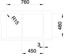 Blanco METRA 45 S schma