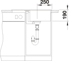 Blanco METRA 45 S Compact schma