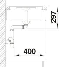Blanco METRA 45 S Compact schéma