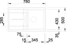 Blanco METRA 45 S schma