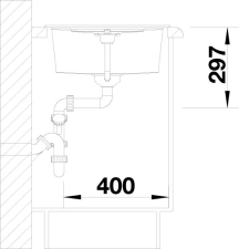 Blanco METRA 45 S schma