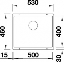 Silgranitov drez Blanco 500-U - parametre