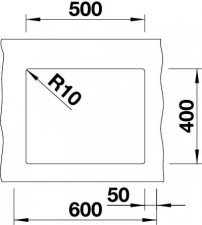 Silgranitový drez Blanco 500-U - parametre