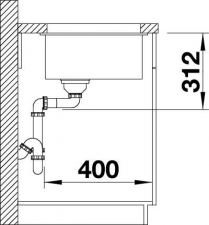 Silgranitov drez Blanco 500-U - parametre