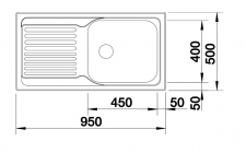 Nerezový drez Blanco TIPO XL 6 s - schéma