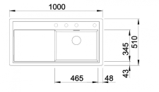 Blanco ZENAR XL 6 S - schma