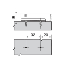 Blum priamy adaptér Blumotion