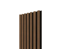 Lamelov panel 3D 2650x300 mm / lamely - dub charleston / podklad - ierna matn