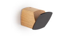 Nábytkový drevený vešiak Viefe MEGG / dub + antracit / 45 x 46,6 mm