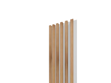 Lamelový panel 3D PLUS 2650x300 mm / lamely - dub jesenný / podklad - biela matná
