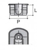 Excenter SE04 biely plast s tiahlom Tl01