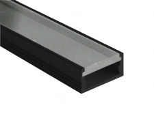 MINI profil na LED pásik - naložený - čierny