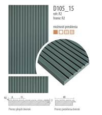 Lamelov dvierka D105-15