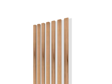 Lamelov panel 3D 2650x300 mm / lamely - dub jesenn / podklad - biela matn