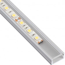 MINI profil na LED pásik - naložený - hliník