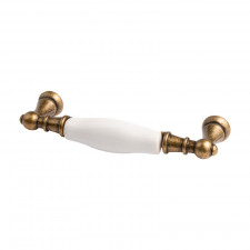 Porcelnov chytka Bosetti Marella ALA / staromosadz biely porceln / 96 mm