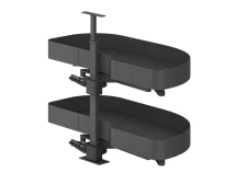 Rohová výsuvná ladvinka STYLE MAX antracit pravá