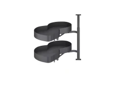 Rohová výsuvná ladvinka STYLE antracit ľavá