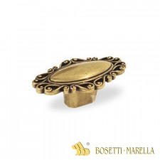 Úchytka knobka Bosetti Marella BRAGA / staré zlato / 61x33 mm