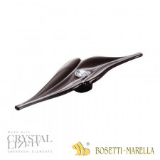 Úchytka Bosetti Marella WAVE SWAROVSKI / čierny lesklý nikel / 170 x 48 mm