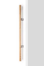 �chytka Viefe KUMO WOOD BIG 1SS � mont� spredu / dub + vzh�ad nerezovej ocele / 1010 mm