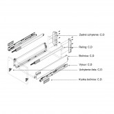 Uchytenie chrbta zsuvky - schma