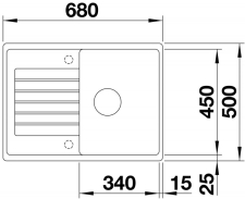Blanco ZIA 45 S Compact schéma
