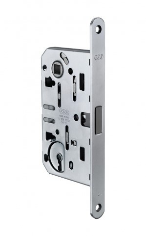 Zámok zadlabávací na dvere AGB MEDIANA POLARIS 90/76 - izbový, magnetický, dozický / BB / B06101.50.06
