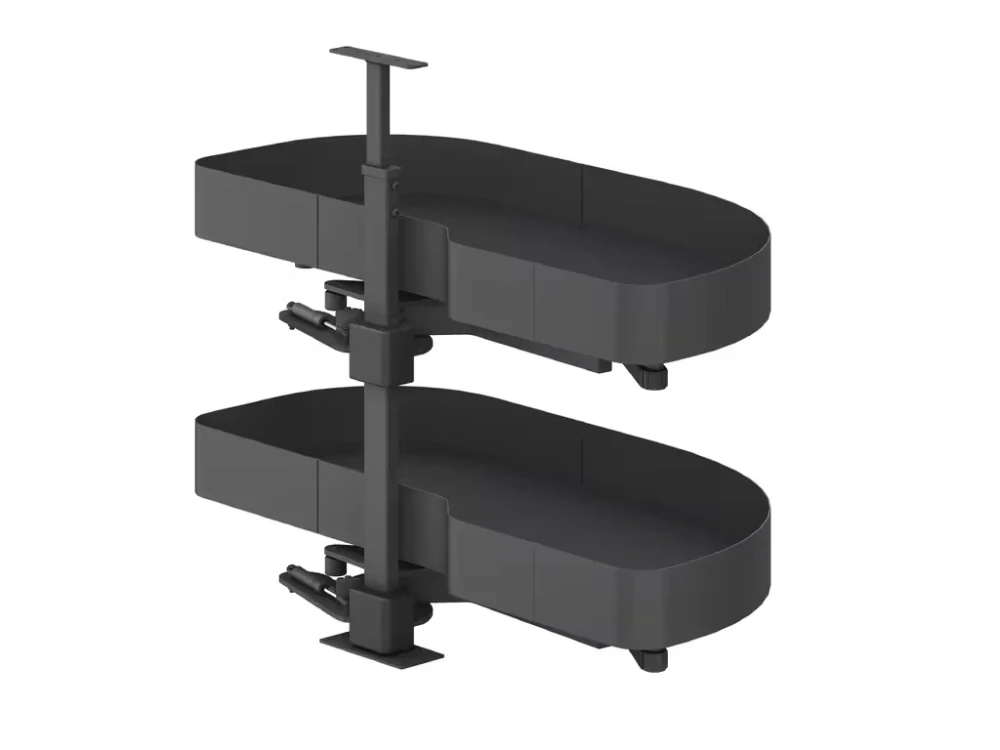 Rohová výsuvná ladvinka STYLE MAX antracit pravá