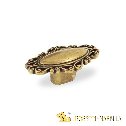 Úchytka knobka Bosetti Marella BRAGA / staré zlato / 61x33 mm