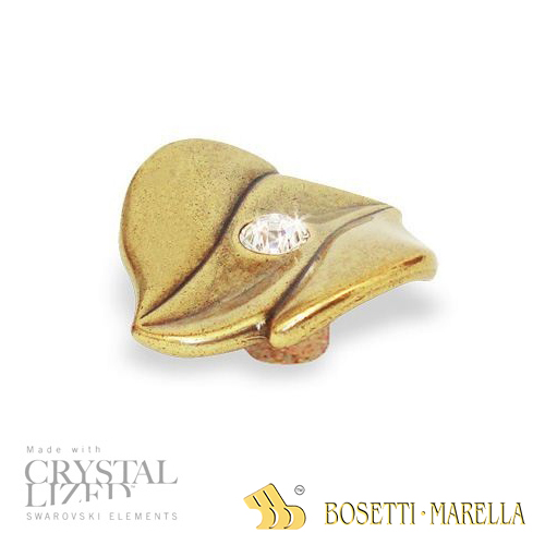 Úchytka Bosetti Marella WAVE SWAROVSKI mini / staré zlato / 60 x 59 mm