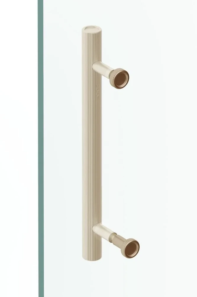 Sprchová úchytka knobka Viefe BOTO Shower Kit / brúsená mosadz cava / 18 mm