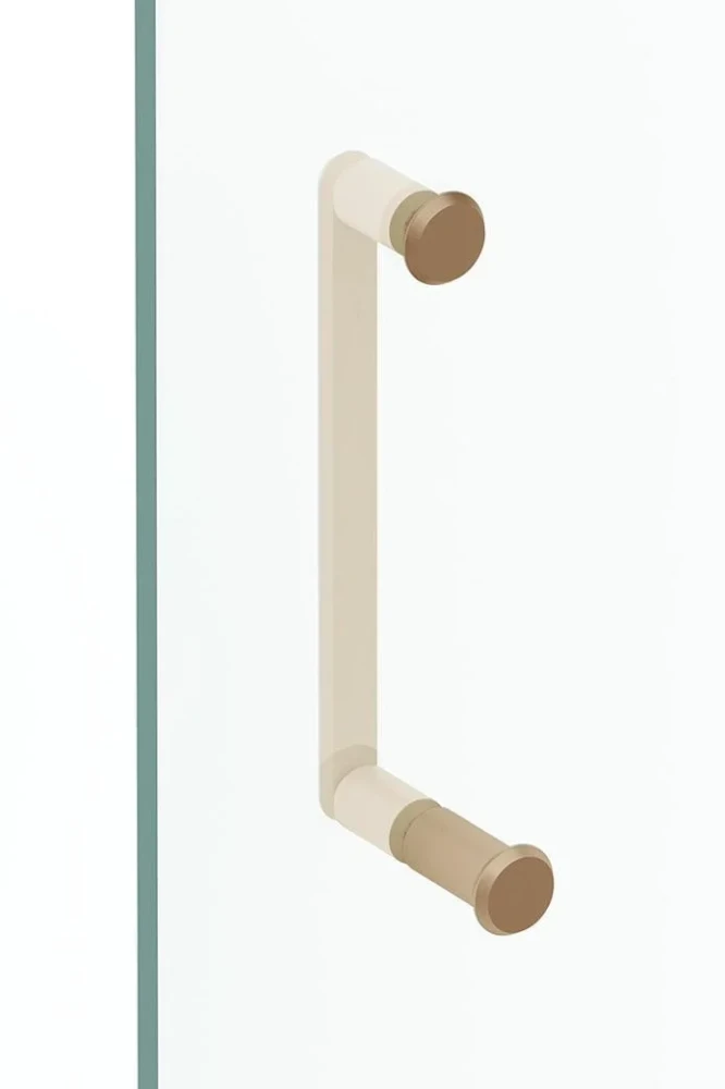 Sprchová úchytka knobka Viefe FASE Shower Kit / brúsená mosadz cava / 23 mm