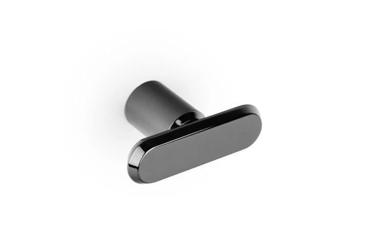 Úchytka knobka Viefe FASE T / leštená titánová čierna PVD / 52 mm