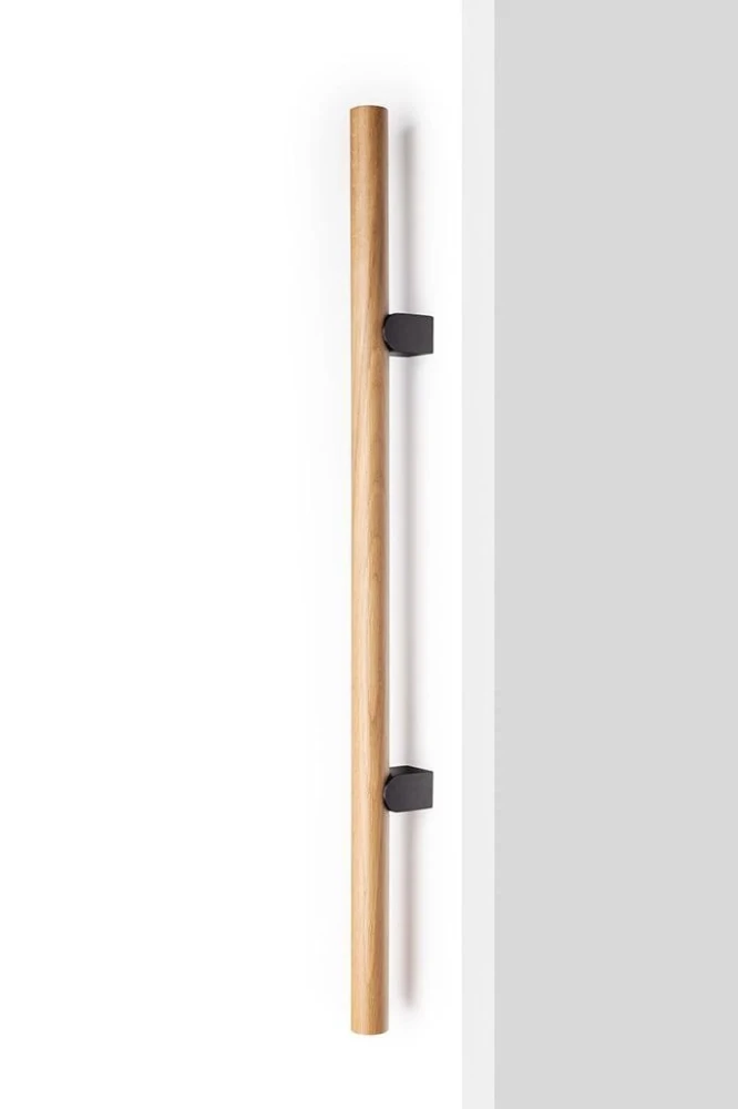 Úchytka Viefe KUMO WOOD BIG ONE / dub + titánová čierna / 878 mm