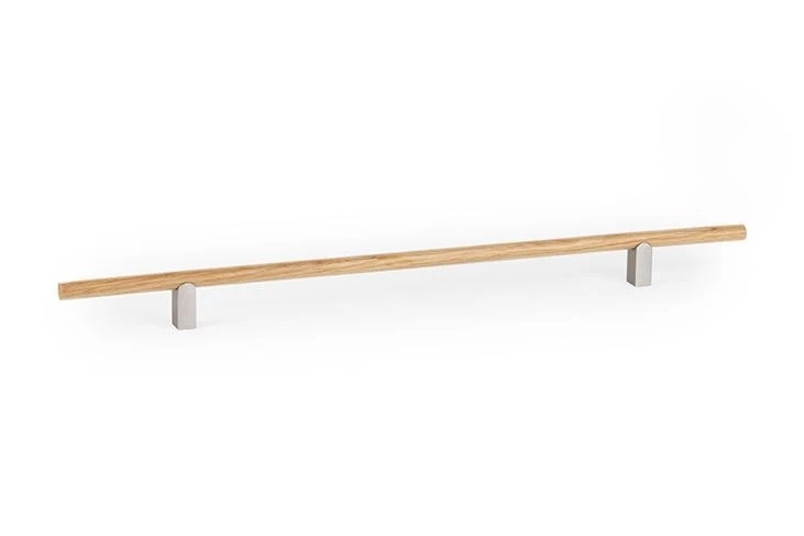 Úchytka Viefe KUMO WOOD / dub + vzhľad nerezovej ocele / 480 mm