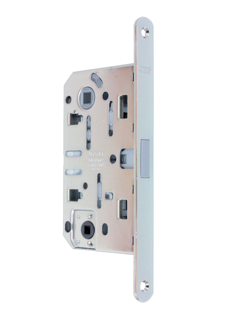 Zámok zadlabávací  na dvere AGB MEDIANA POLARIS 96/76 - WC, magnetický / WC / B06102.50.06