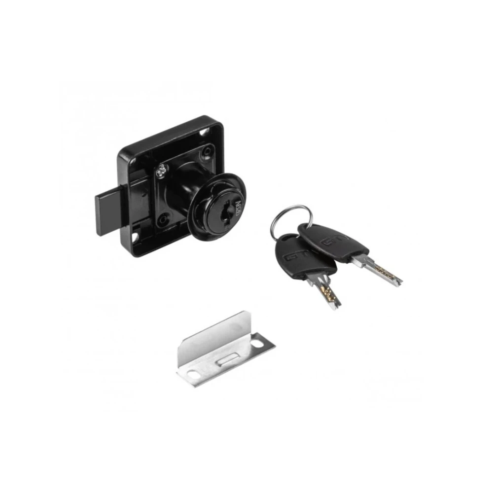 Zámok štvorcový MASTER čierny